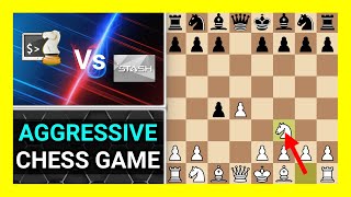 Aggressive Chess Engine Game Uralochka 341a vs Stash 340 Watch and Learn Chess [upl. by Nanerb]