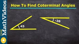 How to find coterminal angles using drawings [upl. by Feerahs204]