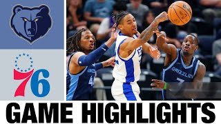 Memphis Grizzlies vs Philadelphia 76ers FULL GAME Highlights  2024 NBA Summer League [upl. by Ong]