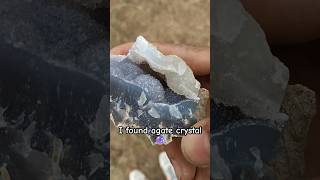 🔮Agate crystalytshorts shorts crystalsrock gemstones hunting mining [upl. by Aekim]