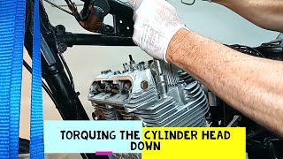 Triumph Trident T160 Rebuild Part 62 Torquing Down the Cylinder Head [upl. by Midian]