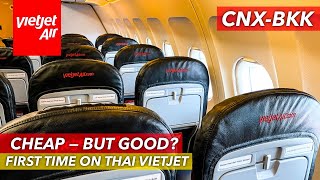 THAI VIETJET AIR  Economy Class Review  Chiang Mai  Bangkok  Airbus A320  VZ107 [upl. by Carilyn]