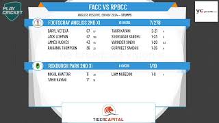 Footscray Angliss 2nd XI v Roxburgh Park 2nd XI [upl. by Winni]