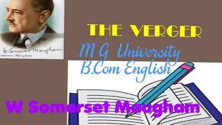 THE VERGERW SOMERSET MAUGHAMSHORT STORYBCOM ENGLISHMG UNIVERSITY [upl. by Barron]