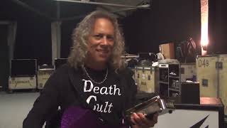 Kirk Hammett getting a Gold Wah Wah pedal [upl. by Mikkel926]