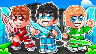 Adopté a Mi Propia Familia de POWER RANGERS en Roblox [upl. by Gerri]