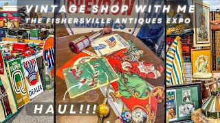 Crazy vintage finds porcelain signs retro decor and HAUL  Fishersville Antique Expo [upl. by Janeen596]