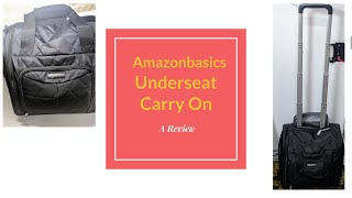 A Review of Amazonbasics Underseat Carryon Luggage🧳 [upl. by Klinges]