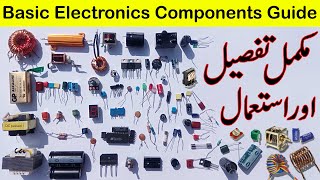 Basic electronics components complete information in UrduHindi  utsource electronic components [upl. by Mccready]