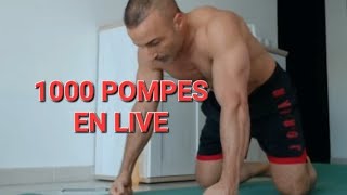 1000 pompes en live [upl. by Zehe]