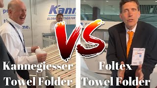 Kannegiesser Towel Folder vs Foltex Towel Folder  Demonstrated… [upl. by Lasyrc]