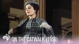 Extravagant English Catwalk Show 1956  Vintage Fashions [upl. by Andy]