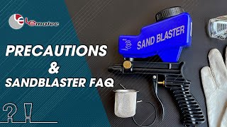 Precautions amp Sandblaster gun FAQ Air compressor working applications and others questions [upl. by Whyte239]