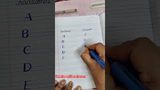 Traditional versus cursive writing cursivepractice cursivetutorials handwriting [upl. by Dolorita]