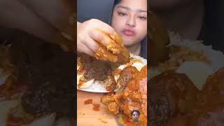 YouTube viral girl non veg eatingshorts [upl. by Leihcey]