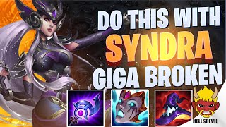 WILD RIFT  Syndra Is GIGA BROKEN If You Do THIS  Challenger Syndra Gameplay  Guide amp Build [upl. by Eanej663]