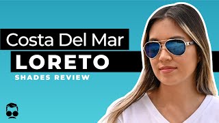 Costa Loreto Womens Sunglasses Review  6S4006 Rose Gold with 580P Blue Lenses [upl. by Lytsirhc469]