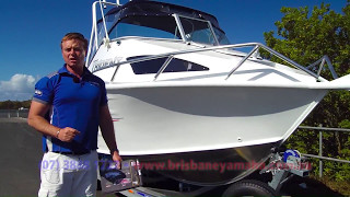 Quintrex Trident 650 ST  Yamaha F150hp 4Stroke rough weather boat review [upl. by Rombert]