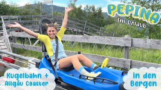 🚠 Kugelbahn Rodelbahn und Gondel 🔍 Pepina in den Bergen ⛰️ Oberstdorf  Allgäu Coaster [upl. by Harikahs]