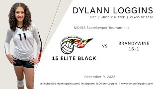 2023 12 09 MDJRS 15 Elite Black vs Brandywine 161 [upl. by Kcirtapnaes]