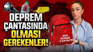 Deprem çantasında olması gerekenler [upl. by Glenden]