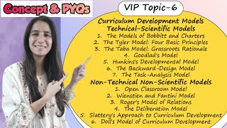 Class6 Models of Curriculum Development  VIP Topics UGC NET Paper2 Education 2024 By Ravinaexam [upl. by Sirrom]