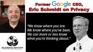 Former Google CEO Eric Schmidt on Privacy [upl. by Aydne499]