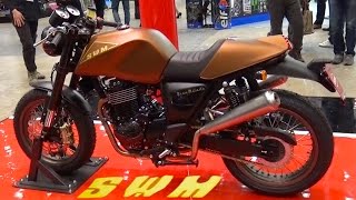 SWM Motorcycles GRAN MILANO NeoClassic MV AGUSTA Japan Tokyo Motorcycle Show 2016 [upl. by Auqkinahs765]