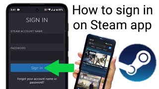 how to sign in steam mobile app  download install amp sign in your account on steam mobile app [upl. by Annoyed]