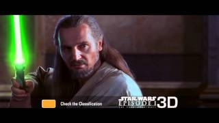 Star Wars Episode 1 Phantom Menace in 3D FEB 9 [upl. by Turne]