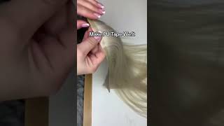 How about this pu weft hair  hairsalon hairtok hairextentions hairstyle [upl. by Atnuahs]