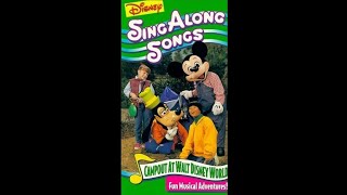 DISNEY SING ALONG SONGS CAMPOUT AT WALT DISNEY WORLD 1996 VHS [upl. by Eyaf]