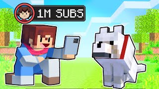 Upgrading To 1 MILLION SUBCRIBERS In Minecraft [upl. by Casaleggio]