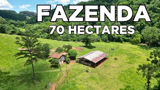 FAZENDA A VENDA EM SANTA CATARINA 70 HECTARES PASTAGEM ÁGUA E NATUREZA R3450000 [upl. by Darum]