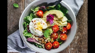 Poached Egg amp Avocado Breakfast Salad [upl. by Claresta]