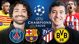 Barcelona DEFEATS PSG amp Atletico Madrid EDGES Borussia Dortmund  UEFA Champions League [upl. by Feer]