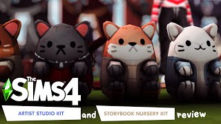 artist studio amp storybook nursery kit FIRST impressions  the sims 4 [upl. by Ellitnahc735]