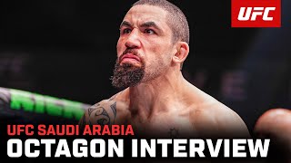 Robert Whittaker Octagon Interview  UFC Saudi Arabia [upl. by Tennos383]