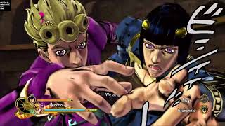 JJBA Eyes Of Heaven Giorno and Bucciarati’s Dual Heat Attack [upl. by Anib]