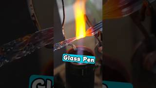 Process of Making a Glass Pen ✨ Fascinating Masterpiece 🖋️ Handcrafted Glass Art 🔥 ytshorts [upl. by Norean]