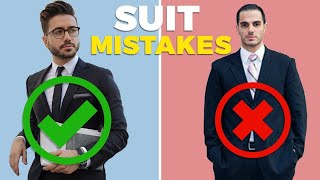 10 SUIT MISTAKES MEN MAKE  How a Suit Should Fit [upl. by Rednaskela]