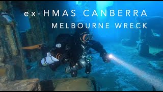 exHMAS Canberra Wreck  Melbourne Scuba Diving  20210404 [upl. by Per]