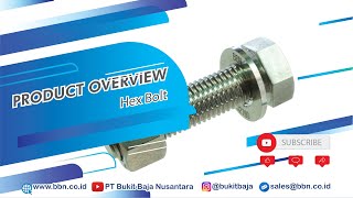 Product Overview  Hex Bolts with Nuts amp Washers  PT BUKIT BAJA NUSANTARA [upl. by Ahseat]