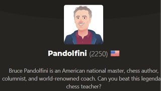 Playing against the master level Pandolfini chess bot for the first time gaming chess chessbot [upl. by Xer722]