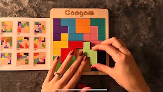 ASMR  Wooden Puzzle 1  Clicky Whispers [upl. by Crispin]