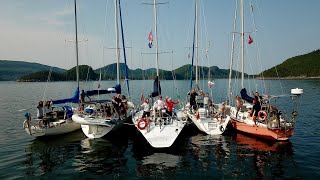 Ep 34  S2  30 VOILIERS en flotille au RallyeCroisière du SaintLaurent Partie 12 [upl. by Fidellas]