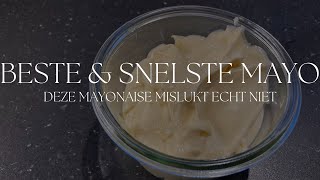 Deze mayonaise kan niet mislukken  mayonaise recept met olijfolie [upl. by Aidekal]