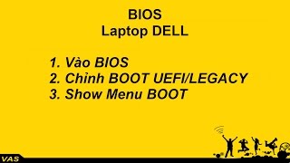 BIOS Laptop Dell  Into BIOS  UEFILEGACY  Show Menu BOOT [upl. by Aurilia]