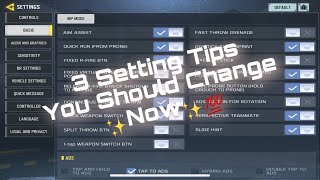 3 Settings Tips You Need To Do To Have An Advantage In CODM [upl. by Onidranreb]