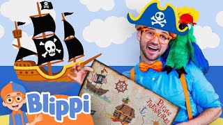 Blippi the Pirate Arrgg  Educational Videos for Kids [upl. by Shellie930]